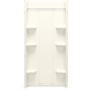 Medley 36 in. W x 72.76 in. H Glue Up Vikrell Back Shower Wall in Biscuit