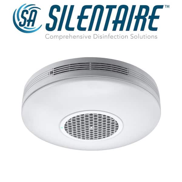 SILENTAIRE 12 in. Plasma Air Disinfection LED Flush Mount COVID-19 & H1N1 CERTIFIED 120-277V 1000 Lumens Adjust Color Temp (8-Pack)
