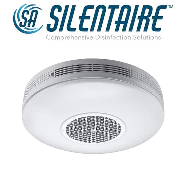 SILENTAIRE 12 in. Plasma Air Disinfection LED Flush Mount COVID-19 & H1N1 CERTIFIED 120-277V 1000 Lumens Adjust Color Temp