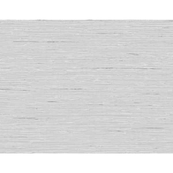 Seabrook Designs 60.75 sq. ft. Metallic Silver Vantaa Embossed Vinyl Unpasted Wallpaper Roll