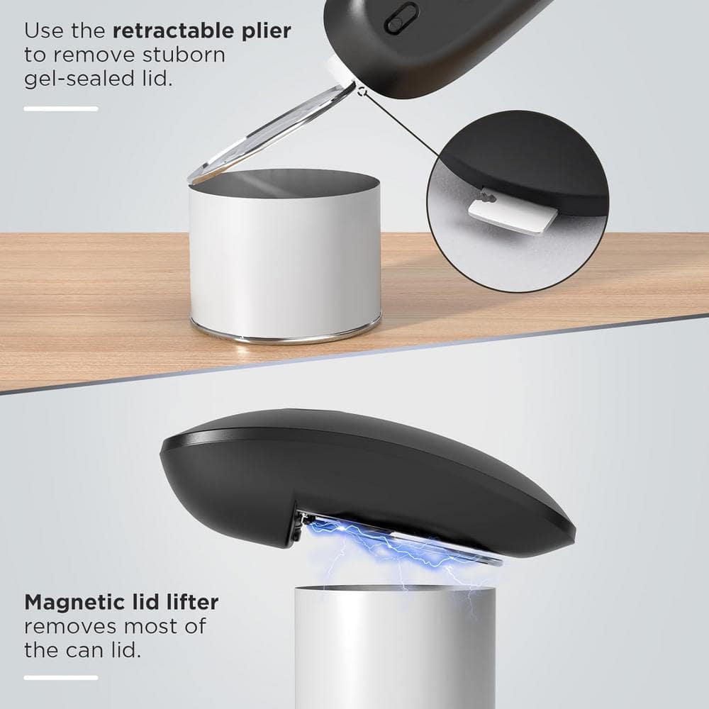 Black Stainless Steel Rechargeable Electric Handheld Can Opener