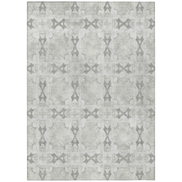 Addison Rugs Chantille ACN564 Ivory 10 ft. x 14 ft. Machine Washable Indoor/Outdoor Geometric Area Rug