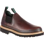 Men's Romeo Non Waterproof 3 Inch Work Boots - Soft Toe - Soggy Brown Size 11(W)
