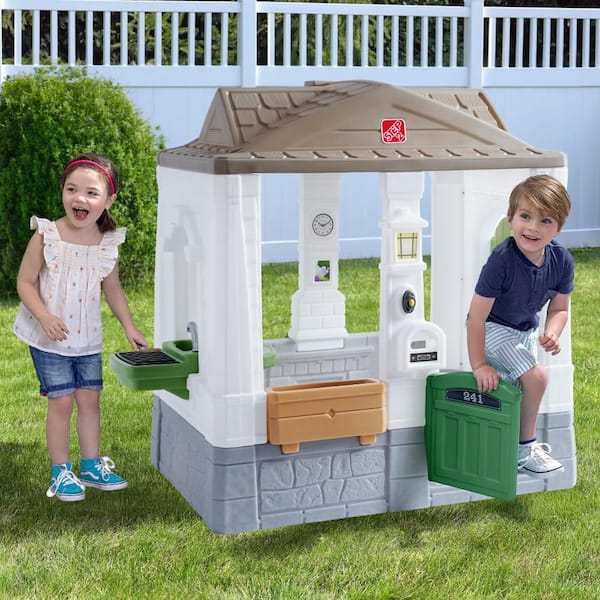 Step2 StonyBrook Cottage Plastic Playhouse for Kids with Working