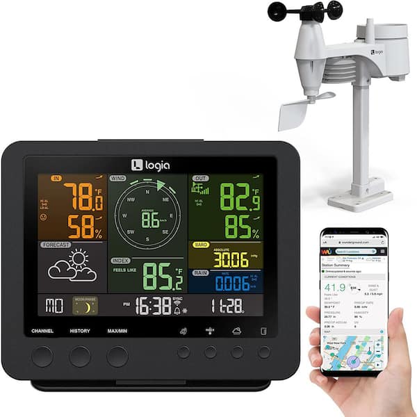 Logia 5-in-1 Wireless Weather Station with Wi-Fi, Forecast Data and Alerts