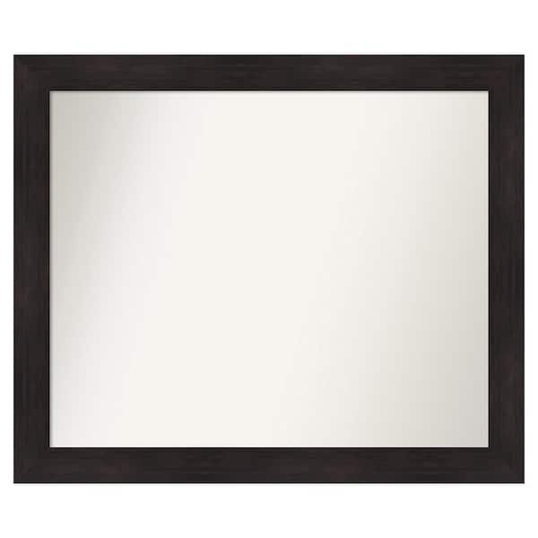 Amanti Art Furniture Espresso 43.75 in. x 36.75 in. Custom Non-Beveled Satin Recycled Polystyrene Bathroom Vanity Wall Mirror