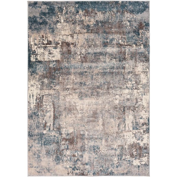 Livabliss Wellington Teal Doormat 2 ft. x 3 ft. Indoor Area Rug
