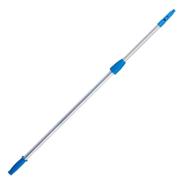 Unger 4-8 ft. Aluminum Telescopic Pole with Connect and Clean Locking Cone and PRO Locking Collar
