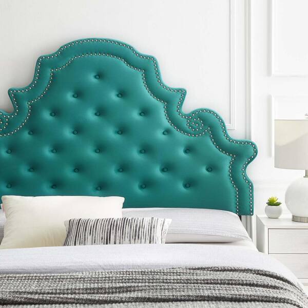 Modway Diana Teal Tufted Performance, Diana Queen Upholstered Bed