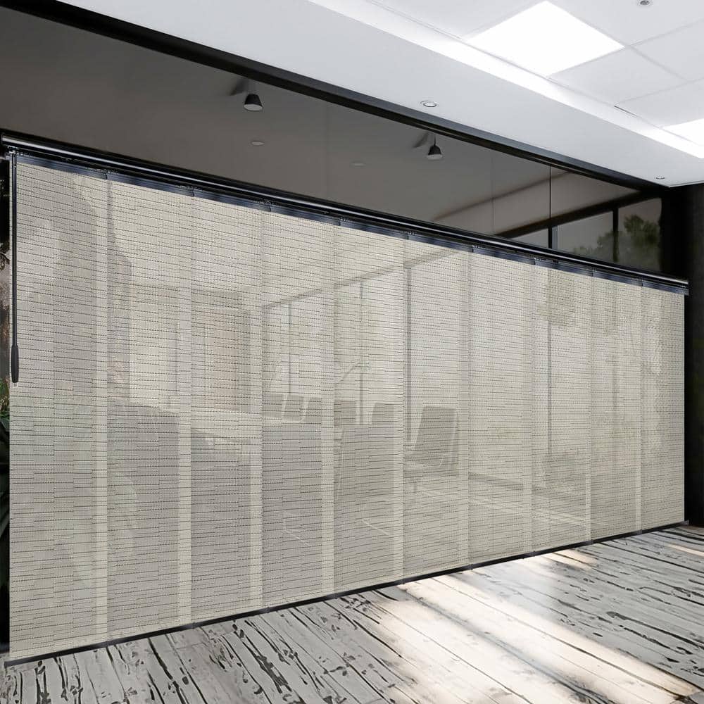 Ornate Ash 120 in. - 218 in. W x 116 in. L Adjustable 10-Panel Black Double Rail Panel Track with 23.5 in. Slates price history on PriceWatchPro