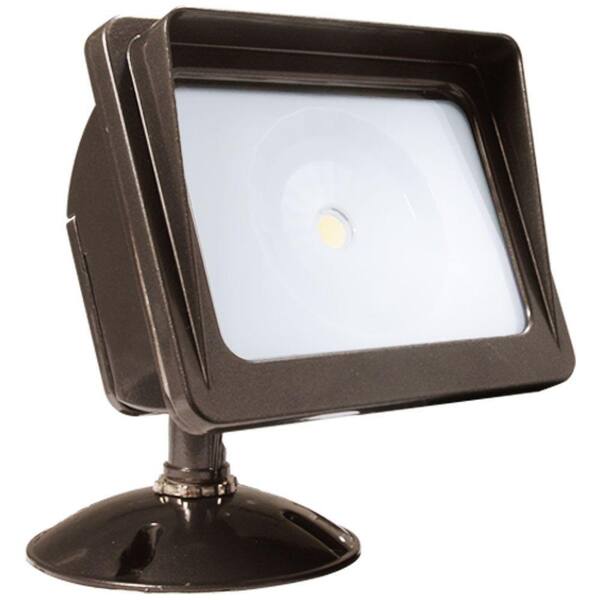 Irradiant Dark Bronze LED Outdoor Wall-Mount Flood Light