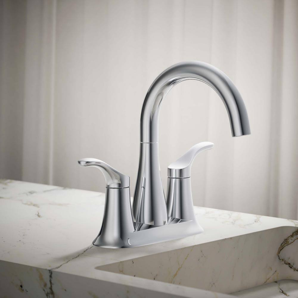 Simplice Polished Chrome Centerset Bathroom Faucet