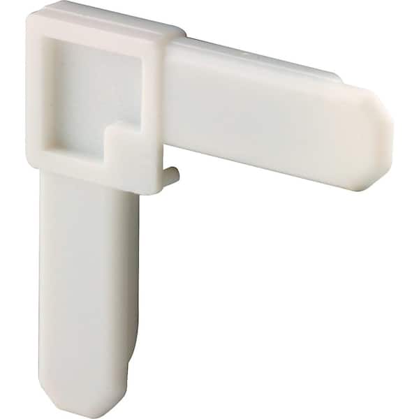 3/8 in. x 3/4 in. White Plastic Screen Frame Corner (100-Pack)