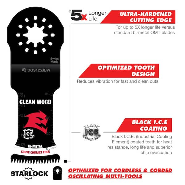 DIABLO 3-1/2 in. Universal Fit Bi-Metal Oscillating Blade for General  Purpose Cuts DOU350RBGP - The Home Depot