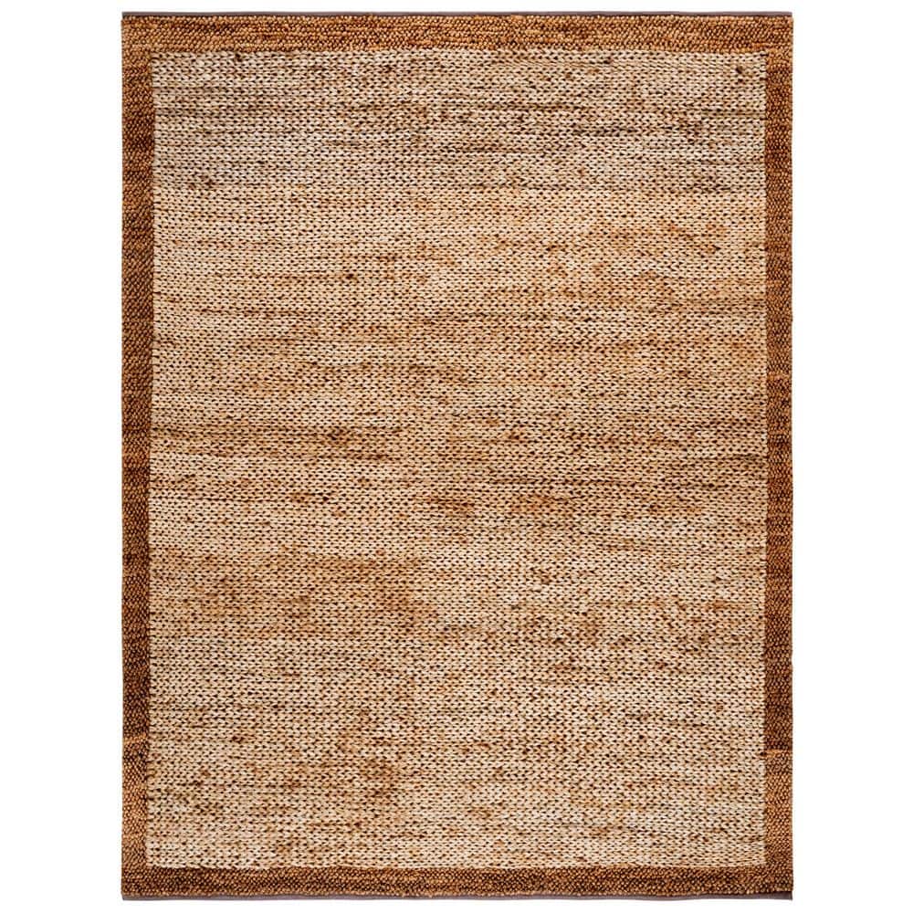 Natural Fiber 8 ft. x 10 ft. Natural Two-Tone Solid Border Area Rug price history on PriceWatchPro