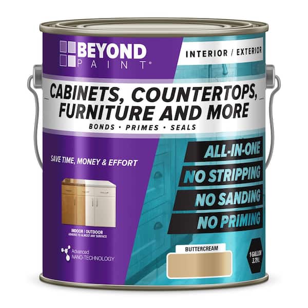 1 gal. Buttercream Cabinets, Countertops, Furniture & More Multi-Surface All-in-One Interior/Exterior Refinishing Paint