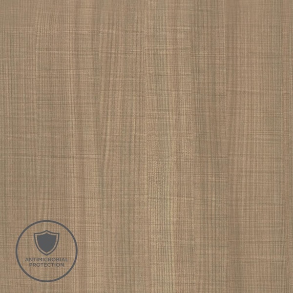 Wilsonart 3 in. x 5 in. Laminate Sheet Sample in Park Elm with Premium SoftGrain Finish