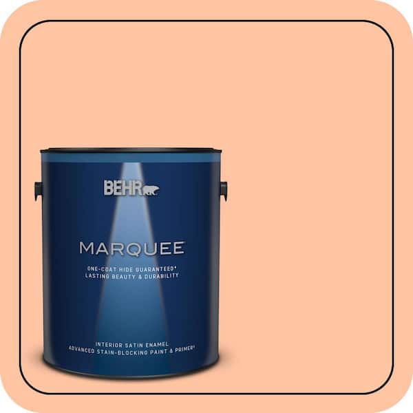 BEHR MARQUEE 1 gal. #P200-3 Tomorrows Coral Satin Enamel Interior Paint & Primer