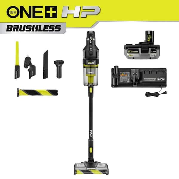 ONE+ HP 18V Brushless Cordless Advanced WHISPER Series Stick Vacuum Kit with Plush Roller Bar