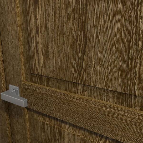 Sartodoors 60 in. x 84 in. Marble Oak Solid Wood Double Pocket