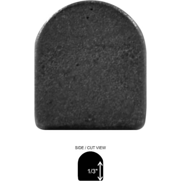 Universal Metallic Pewter Nickel 1/2 in. x 12 in. Matte Metal Pencil Liner Wall Tile Trim (5 Linear Foot/Case)