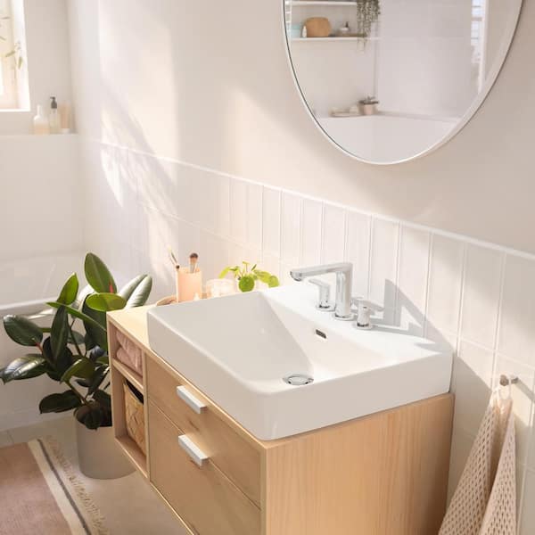 Hansgrohe Rebris S 8 in. Widespread Double Handle Bathroom Faucet