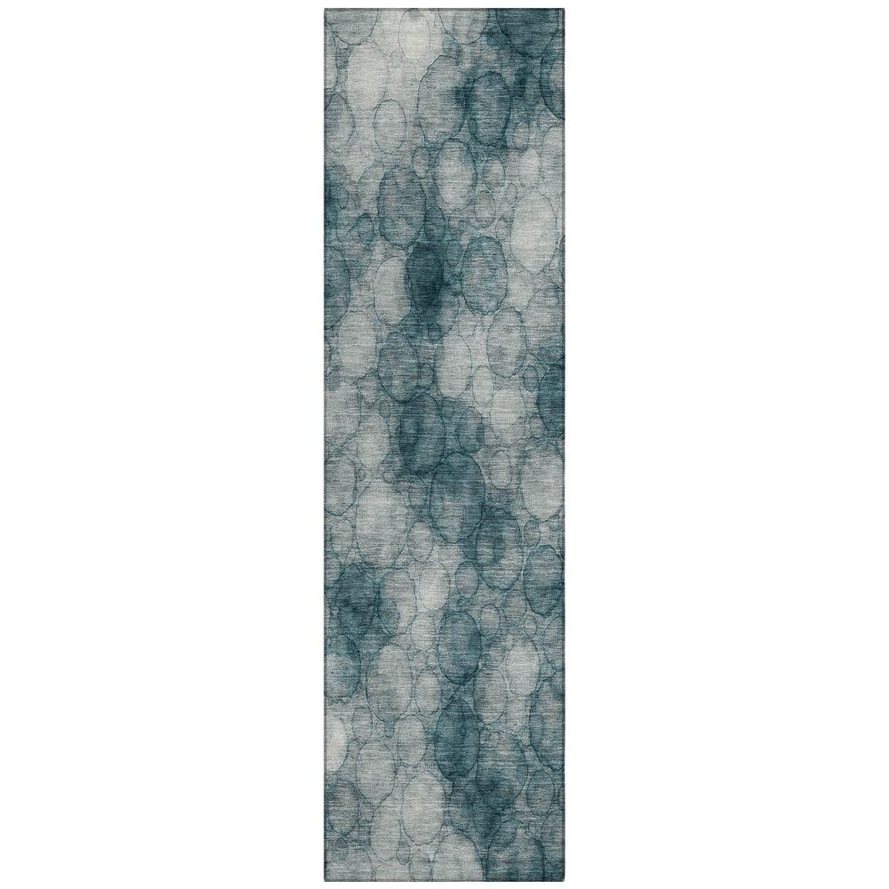 Chantille Machine Washable Indoor/Outdoor Abstract ACN2424 Turquoise 2 ft. x 7 ft. Runner Rug price history on PriceWatchPro