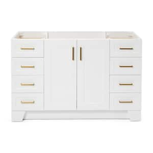 Taylor 54 in. W x 21.5 in. D x 34.5 in. H Freestanding Bath Vanity Cabinet Only in White