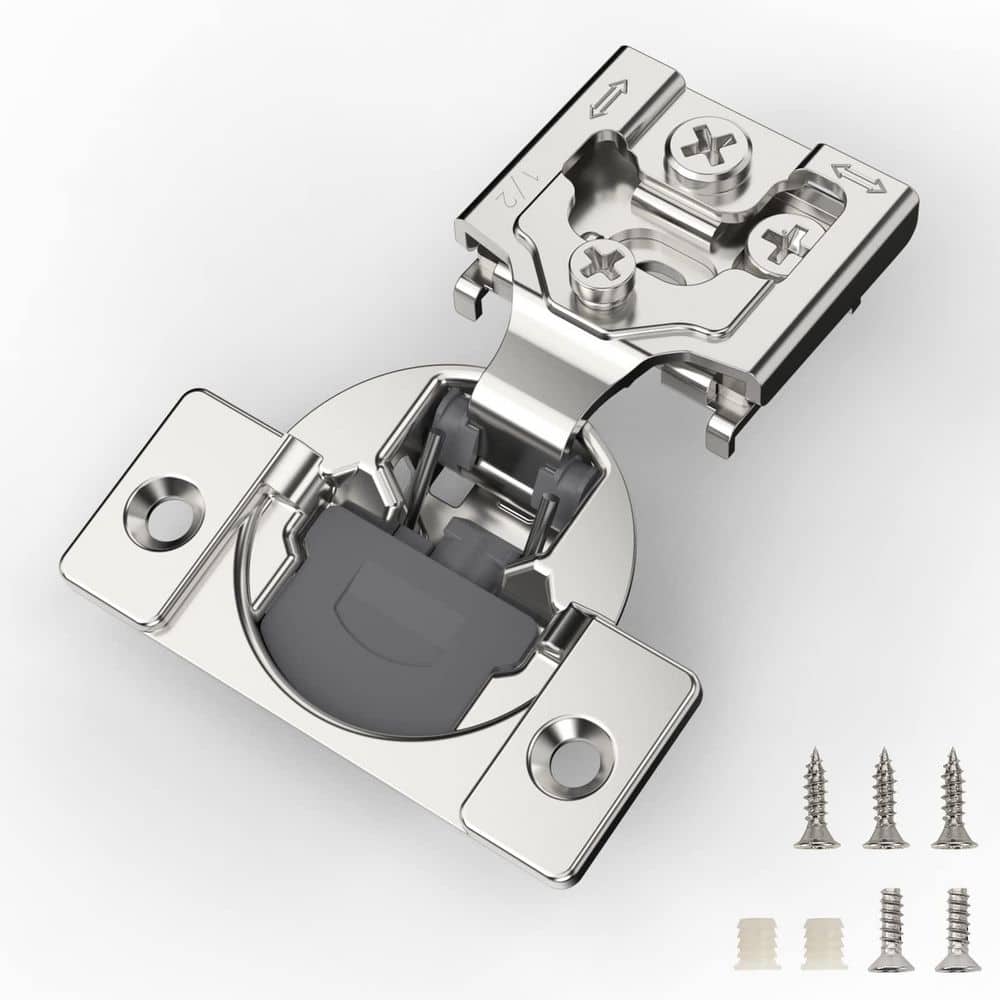 10 Pack Face Frame Cabinet Hinges 105° Soft Close Self Closing 1/2 in. Overlay Nickel Plated Steel price history on PriceWatchPro