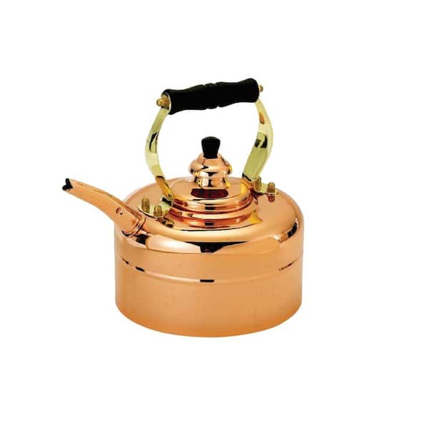 Old Dutch 3 Qt. Tri-Ply Windsor Whistling Teakettle in Copper
