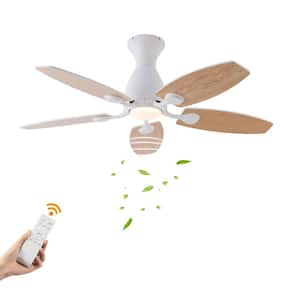 42 in. Indoor White Modern 6-Speed Ceiling Fan with 3-Color Integrated LED, Reversible Motor and Remote