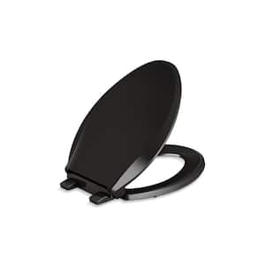 Cachet Elongated Closed Front Toilet Seat in Black