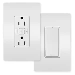 radiant with Netatmo Easy Switched Duplex Outlet Kit, White
