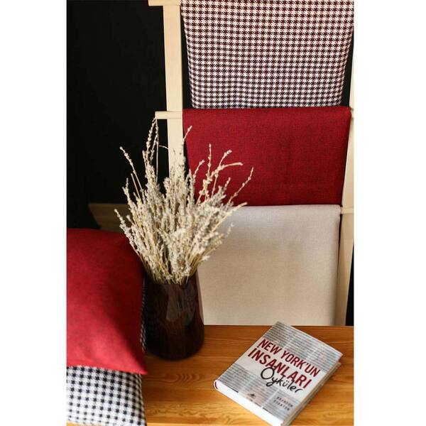 Set Of 2 Red Houndstooth Lumbar Pillow Covers Set Of 2 Red Houndstooth Lumbar Pillow Covers