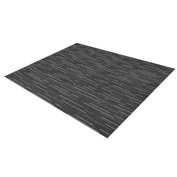 Carpet Tiles Reusable Gray Commercial 24 in. x 24 in. Adhesive Carpet Tile Square 96 sq. ft., 24 Pieces 2025 Update