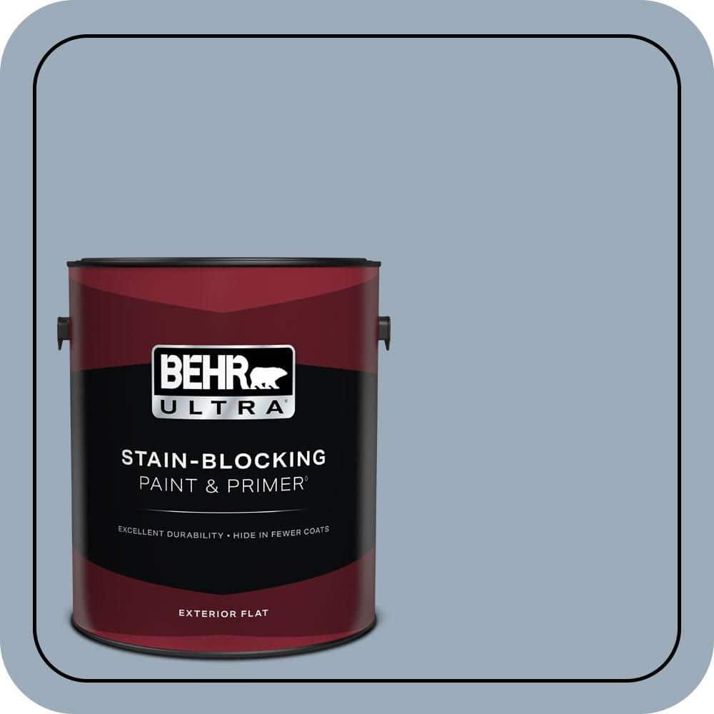 1 gal. #570F-4 Blue Willow Flat Exterior Paint & Primer price history on PriceWatchPro