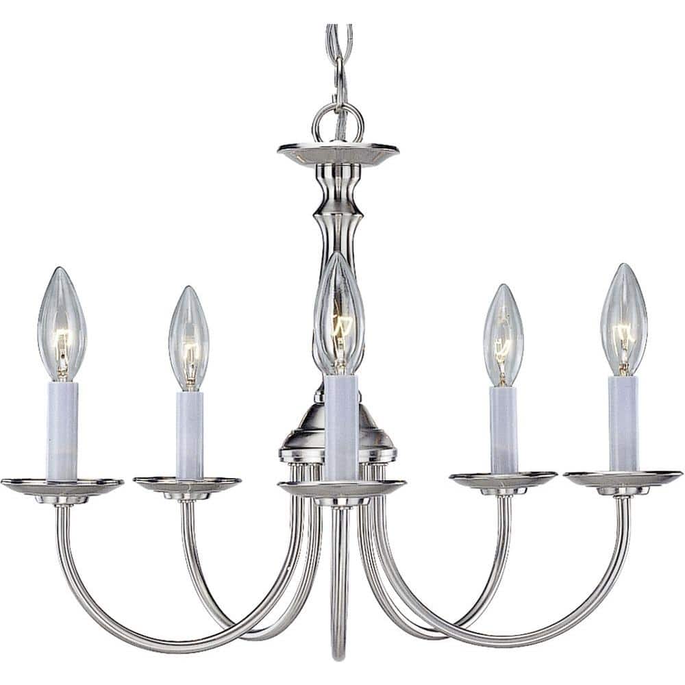 5-Light Brushed Nickel Interior Chandelier price history on PriceWatchPro
