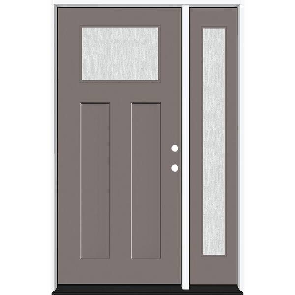 Steves & Sons Legacy 51 In. X 80 In. 1/4 Toplite Rain Glass LHIS Primed ...