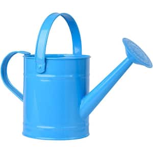 1.5 l Small Bright Blue Watering Can for Indoor Outdoor Plants, Cute Little Kids Gardening Watering Cans