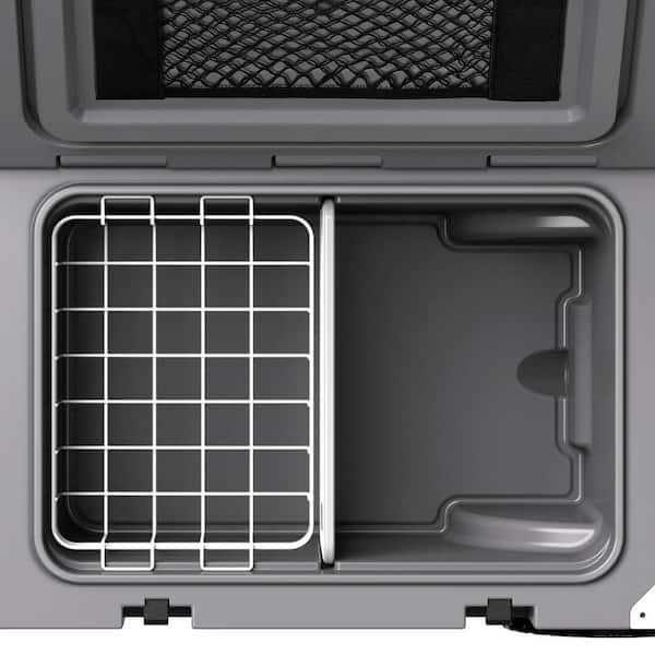 Gilati Gray 55 qt. Portable Chest Cooler, Leak-Proof Outdoor