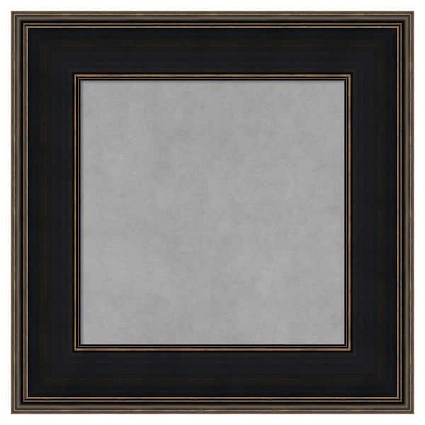 Amanti Art Mezzanine Espresso 24 in. x 24 in. Framed Magnetic Board