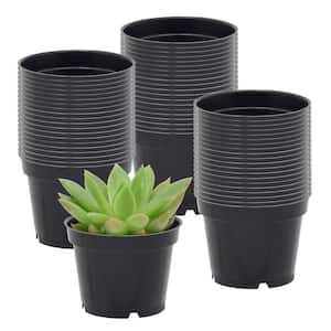 2 in. Black Plastic Standard Grow Pot (250-Pack)