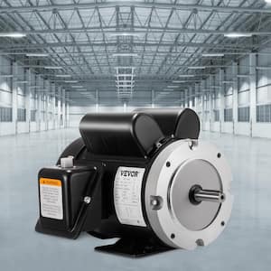 1.5 HP Air Compressor Motor 5/8 in. Shaft TEFC Electric Motor 3450 RPM Single Phase 56 Frame 115/230-Volt with Flange