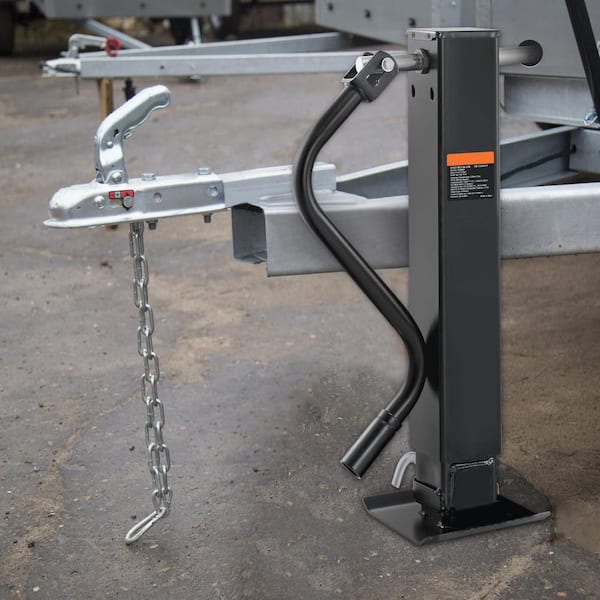 Trailer Jack, Trailer Tongue Jack Welding-on 12000 lb. Capacity, Trailer Jack Stand with Handle for lifting RV Trailer