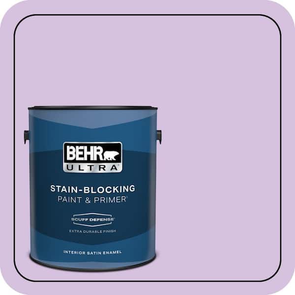 BEHR ULTRA 1 gal. #660A-3 New Violet Extra Durable Satin Enamel Interior Paint & Primer
