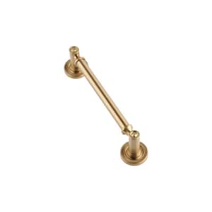 Minted 5 in. Center-to-Center Satin Brass Cabinet Pull
