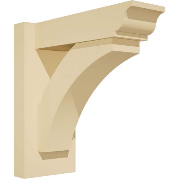 Ekena Millwork Thorton 5 in. W x 12 in. H x 12 in. D Signature Urethane Polyurethane Outlooker with Traditional Ends