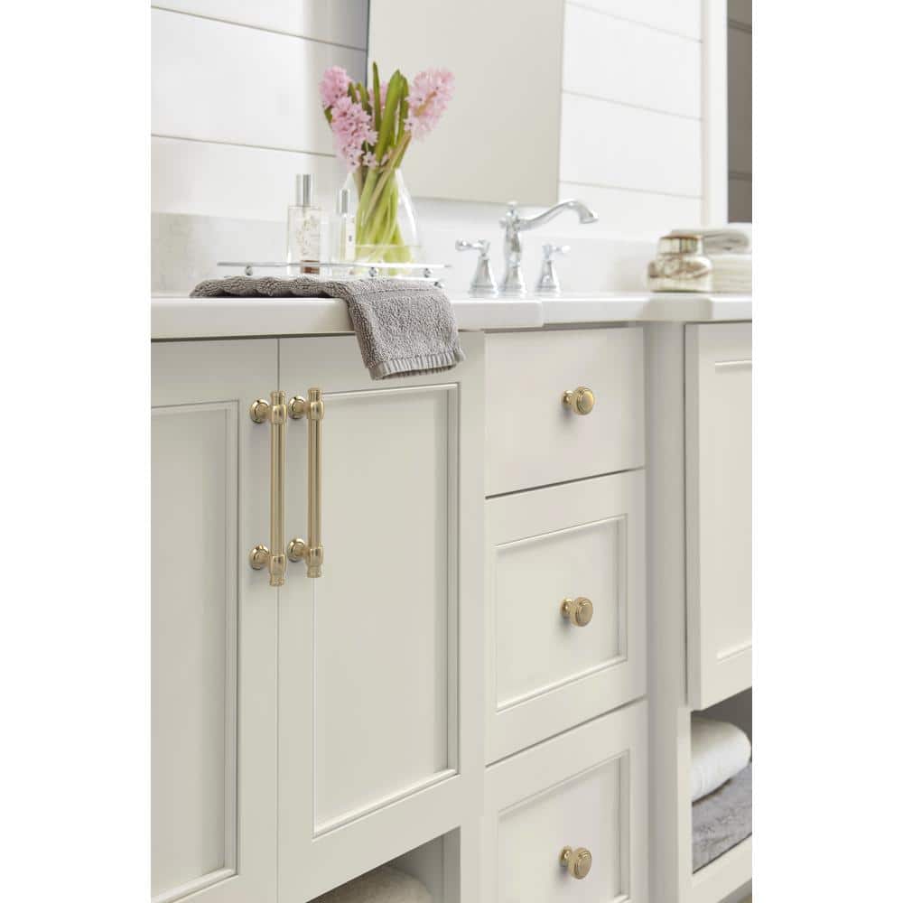 Golden Champagne Traditional Cabinet Pull with Mounting Hardware