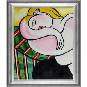 Picasso by Nora, Out Cold with Athenian Silver Frame by Nora Shepley Canvas Print