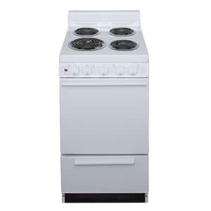 20 in. 2.42 cu. ft. Electric Range in White